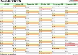 Halbjahreskalender 2021 zum ausdrucken kostenlos. Halbjahreskalender 2021/2022 als PDF-Vorlagen zum Ausdrucken