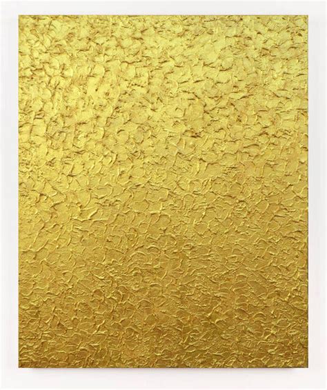 Leon Grossmann Homage To Yves Klein Gold Abstract Painting 2021