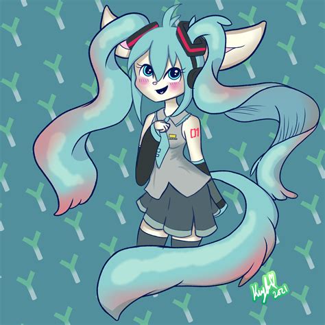 Hatsune Miku Cat By Dazzlebliss On Newgrounds