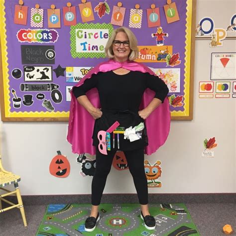 super hero teacher halloween costume preschool halloween in 2022 teacher halloween costumes