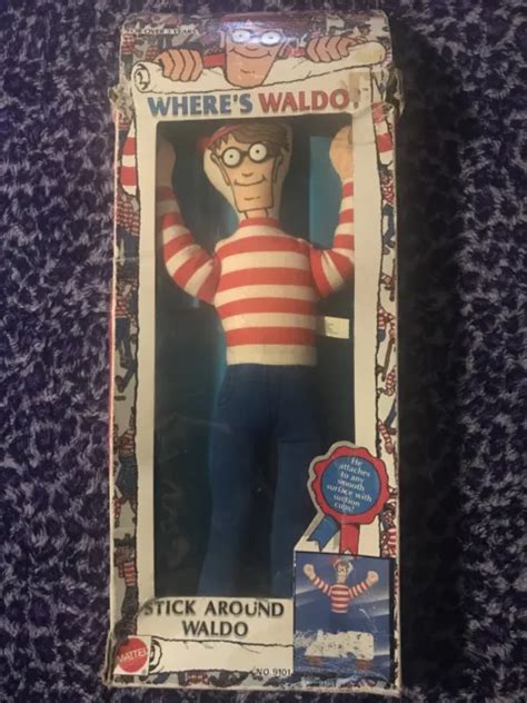 New Vintage 1991 Mattel Wheres Waldo Stick Around 15 Suction Cup Doll