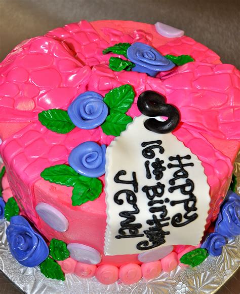 Free for commercial use no attribution required high quality images. Leah's Sweet Treats: Pink Bow 16th Birthday Cake