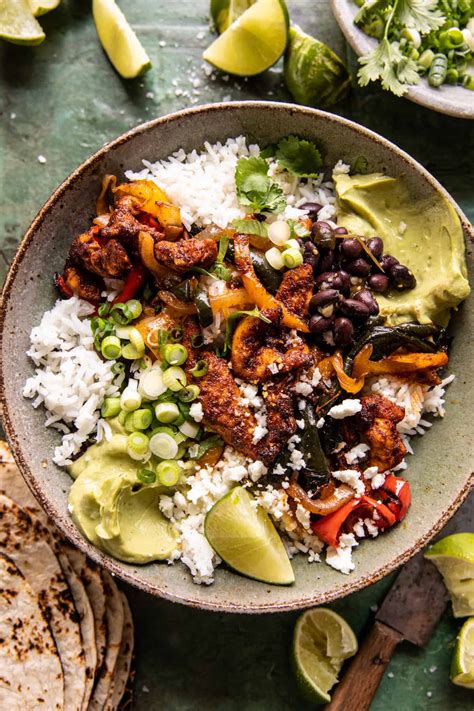 Sheet Pan Poblano Chicken Fajita Bowls Flipboard