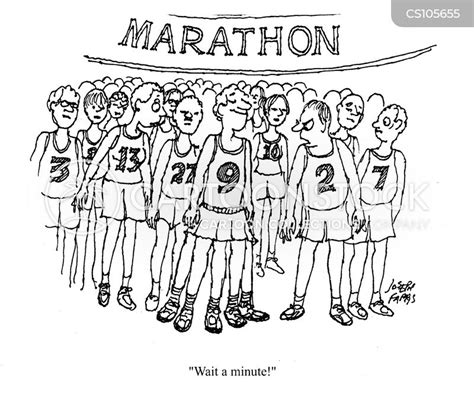 Marathon Runners Cartoons And Comics Funny Pictures From Cartoonstock