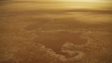Methane Lakes Titan Illustration Earthsky
