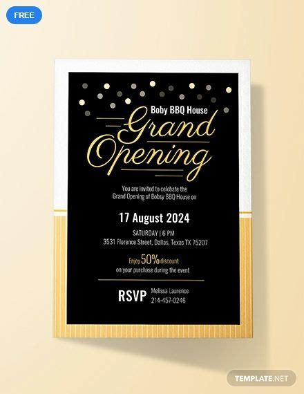 grand opening invitation card template  jpg illustrator word