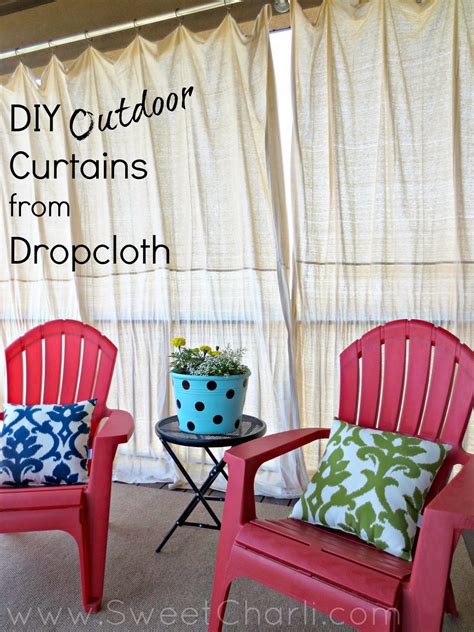 Diy Outdoor Curtains From Dropcloth Kami Watson