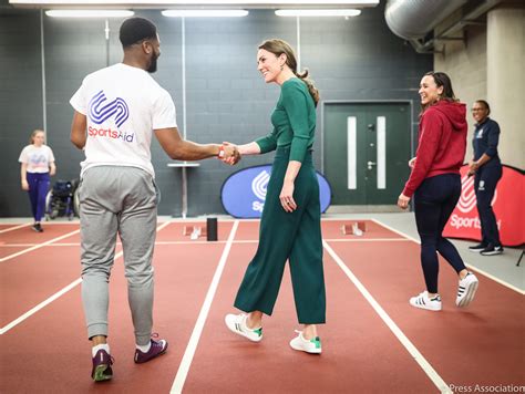 Duchess Of Cambridge Goes Green For Sportsaid Visit Regalfille