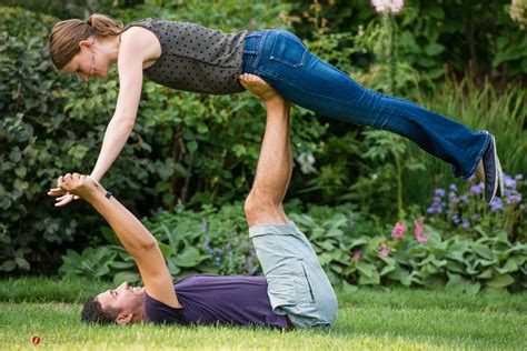 While couples yoga poses are a great way to bond, stretch, improve balance, and take great pictures, they're not the most effective way to advance your overall yoga practice. Couples Portrait Session: Anna + Andres at Waveny Park in New Canaan, CT — Tashography