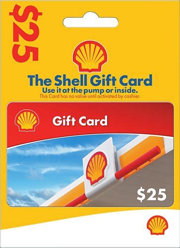 This card is not redeemable for cash and cannot be used for payment on credit account. Shell $25 Gift Card $25 Shell Gift Card - Best Buy