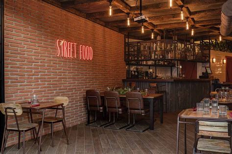 Projet De Décoration Street Food Francisco Segarra Diseño De Interiores Cafetería Diseño De