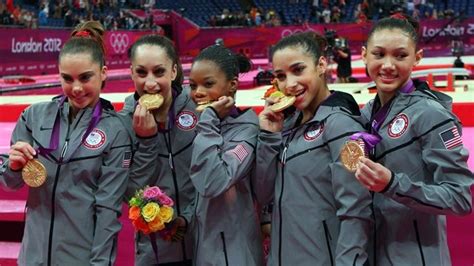 London 2012 Olympics Team Usa Wins Gold In Gymnastics For The Second