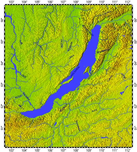 Lake Baikal Topography