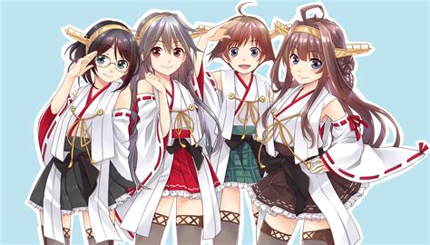 Sfondi Anime Girls Gruppo Di Donne Kantai Collection Kongou
