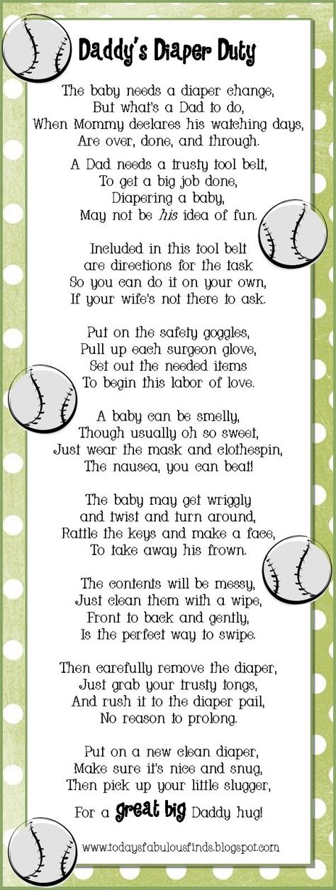 Use this sentiment to start your baby shower card, baby shower gift, and set the tone for your well wishes for mother and her plus one. Excellent Poem!!!!! | Baby shower funny, Daddy baby shower ...