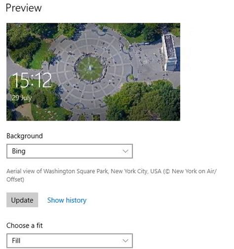 How To Show Bing Images On Lock Screen In Windows 10