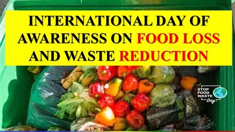 International Day Of Awareness On Food Loss And Waste Reduction