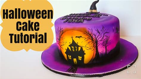 Haunted House Halloween Cake Tutorial Janies Sweets Youtube