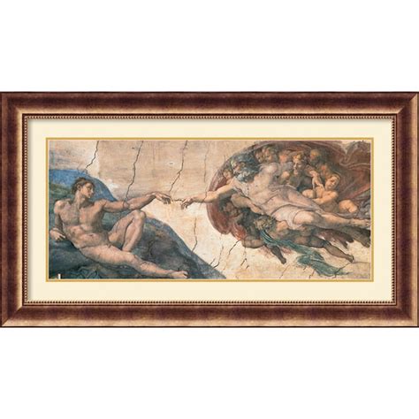 Shop Framed Art Print The Creation Of Adam C1508 12 By Michelangelo