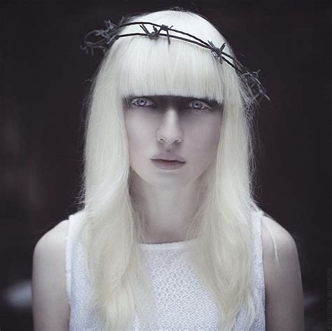 Nastya Kiki Zhidkova Albino Model Dark Beauty Beauty