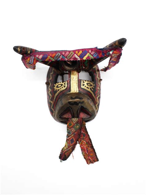 Vintage Torito Mask Guatemalan Wooden Bull Mask Wall Decor Etsy