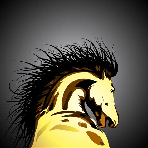 Vector wild horse illustration 304989 Vector Art at Vecteezy