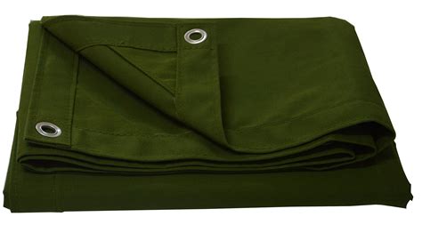 Buy Finished Size 10 X 12 Canvas Tarp With Rustproof Grommets 24 Mil