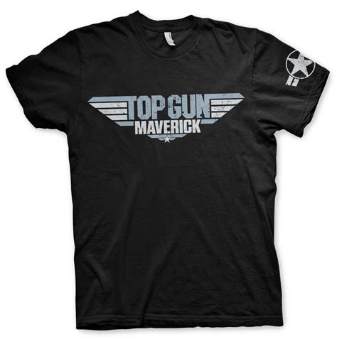 Top Gun Maverick Distressed Logo Big And Tall T Shirt Shirtstore