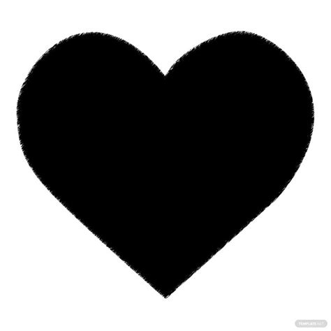 Black Heart Love Silhouette In Psd Illustrator Svg  Eps Png