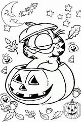 Garfield Nightlife Spooky Sponge Adults Printcolorcraft Coloring sketch template