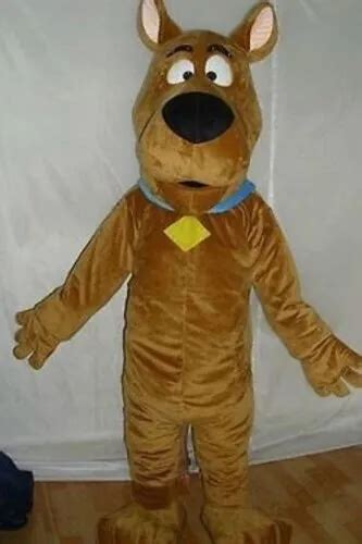 Scooby Doo Dog Brown Character Fancy Dress Cartoon Mascot Costume Adult