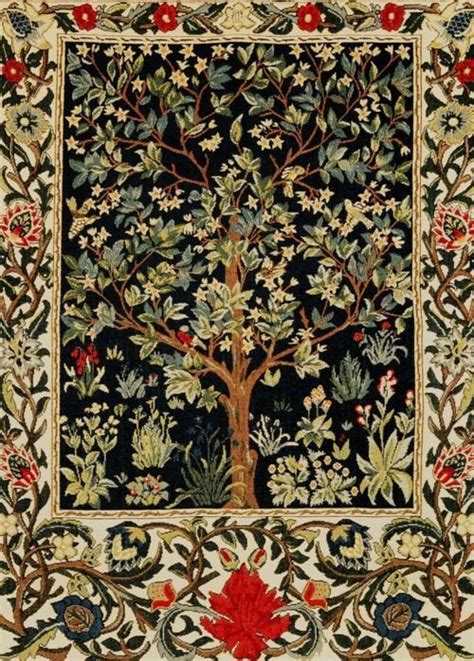 Tree Of Life Tapestry By William Morris Wall Tapestry Decor Tree Of