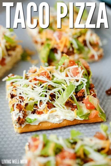 The Best Easy Taco Pizza Recipe Living Well Mom