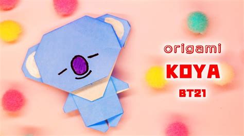 Origami Koya （bt21） Origami Finger Knitting Projects Crafts