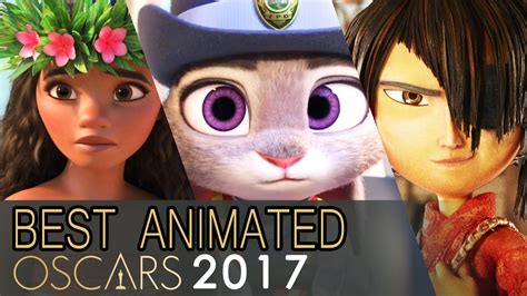 This is a fan made top countdown for the top 10 best animated movie scenes. Animated Feature Film Nominations 2017 Oscars - Trailer ...