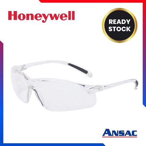 honeywell a700 clear frame safety glasses comfortable anti scratch light weight model 1015361