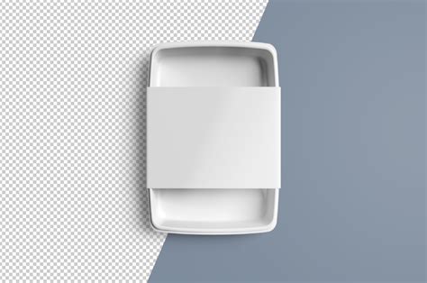 disposable food container mockup