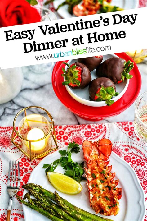 Easy Valentines Day Dinner At Home Urban Bliss Life