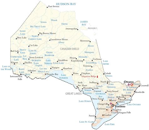 Map Of Ontario Cities And Roads Gis Geography