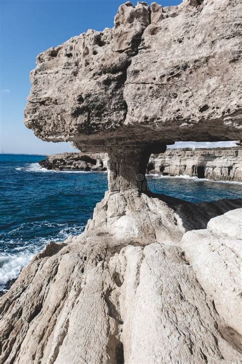 Beautiful Sea Caves Near Cape Greco In National Park With Turquoise