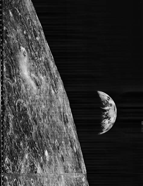 50 Years Ago A Probe Captured The First Photo Of Earth From The Moon