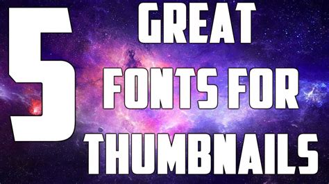 Top Best Fonts For Thumbnails Youtube Vrogue Co