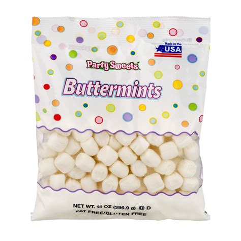 Party Sweets 14 Oz White Buttermints 50 Count