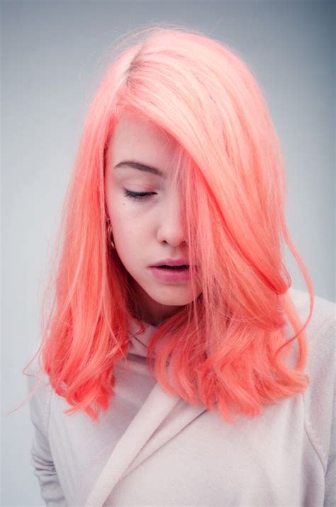 If you are looking for an easy way to get a new look without spending a lot of money or wasting time, then you have to opt for changing your hair color. Peach unique hair color inspiration - StrayHair