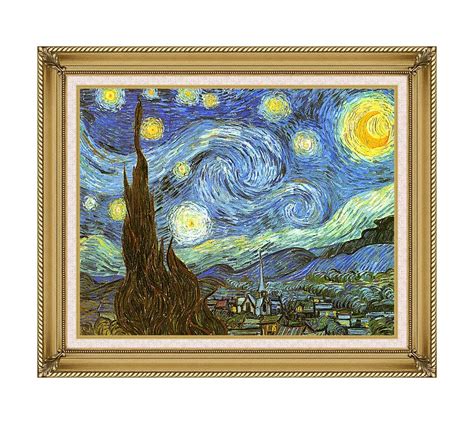Painting Reproduction The Starry Night Vincent Van Gogh Framed