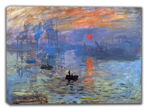 Claude Monet Impression Sunrise Large Size 30 X 20 Inches By