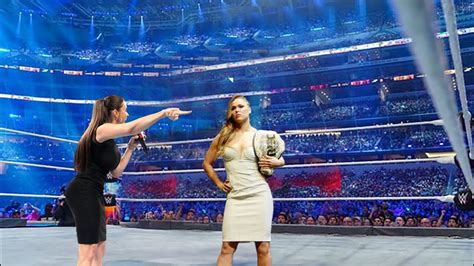 Ronda Rousey Vs Stephanie McMahon WWE Full HD YouTube