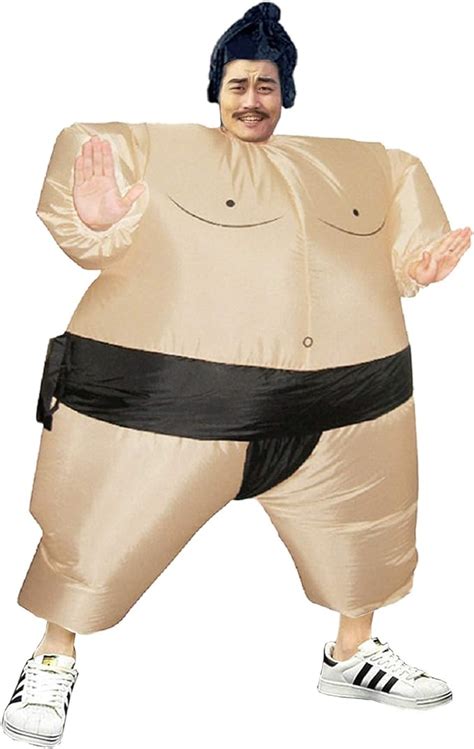zou inflatable sumo wrestling fat costume halloween cosplay blow up fancy suit sumo for adult