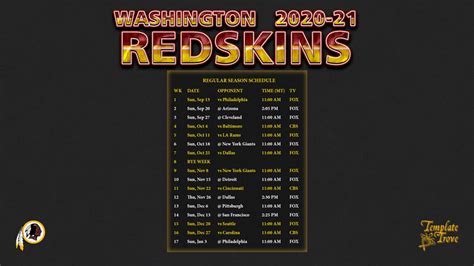 washington redskins wallpaper schedule