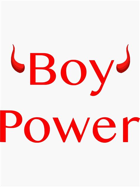 Boy Power Sticker For Sale By Saigonhoale Redbubble